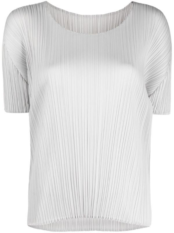 henrik vibskov SS23 Drop 2 Short Sleeve Top - Light Grey