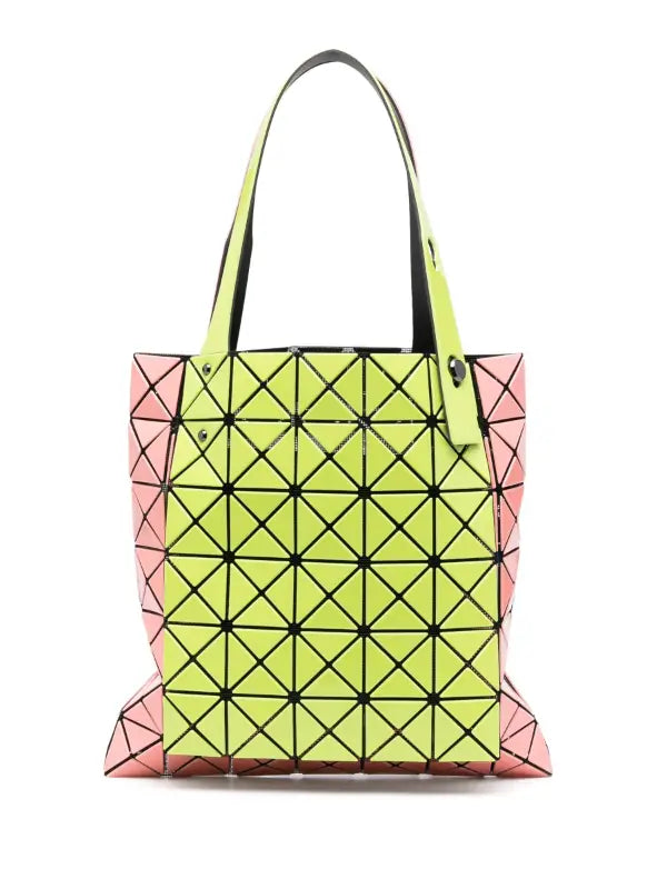 henrik vibskov SS23 Prism Kangaroo Tote Bag - Yellow & Coral Pink
