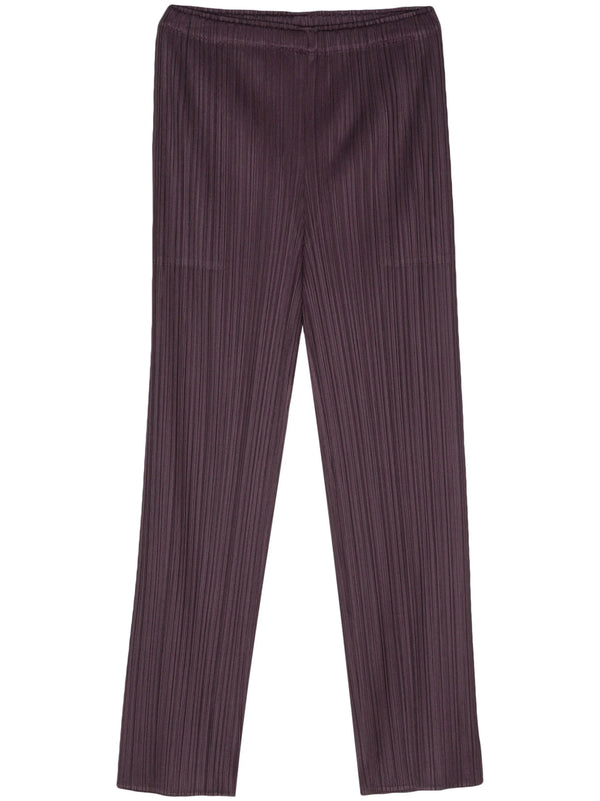 henrik vibskov SS24 Pleats Please Pants - Dark Purple