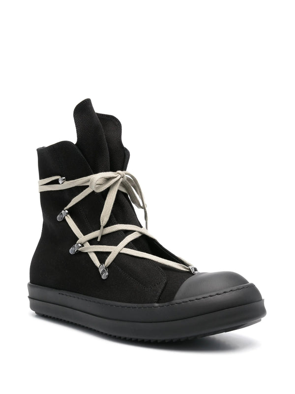 Henrik Vibskov SS25 Denim Hexa Sneakers - Black/Pearl/Black/Black