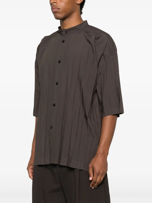 Henrik Vibskov SS25 Short-Sleeve Edge Shirt - Charcoal