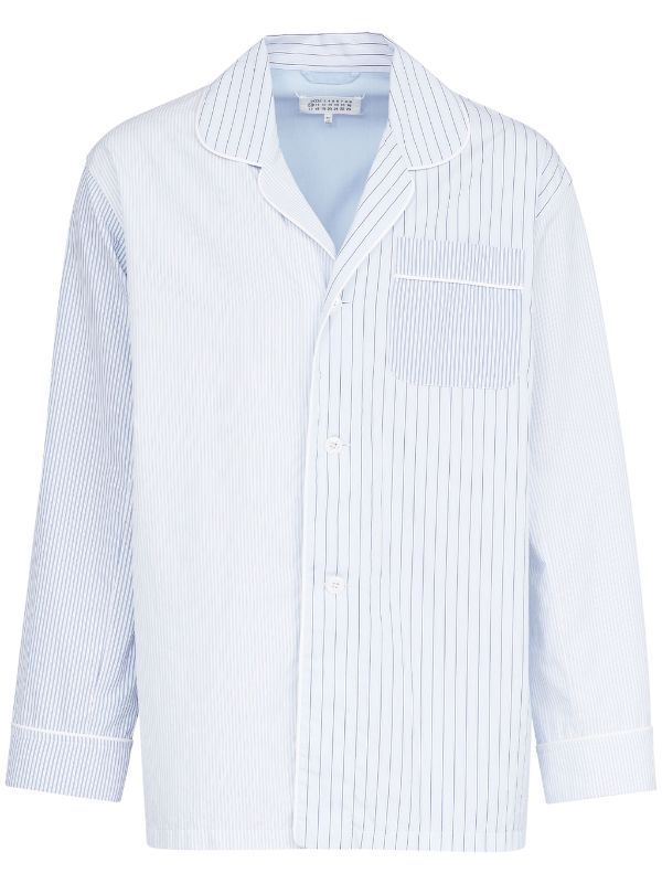 henrik vibskov Striped Long-sleeved Shirt - Light Blue