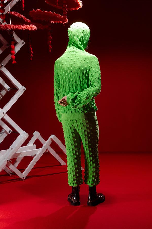 Henrik Vibskov Transparent Spike Knit Pant - Green Spike