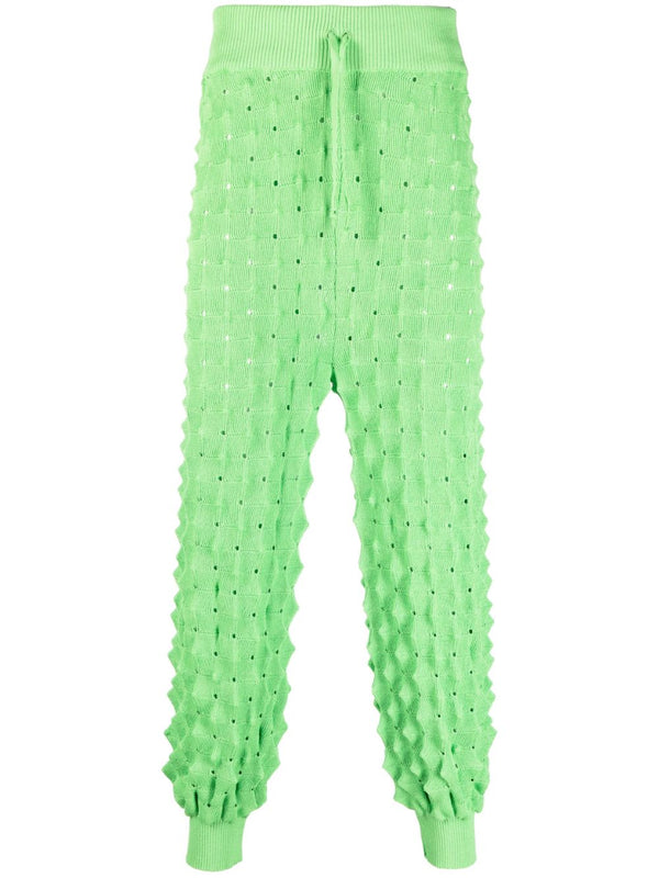 henrik vibskov Transparent Spike Knit Pant - Green Spike