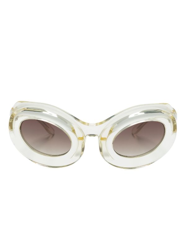 henrik vibskov Tyler Sunglasses - Transparent Yellow Brown
