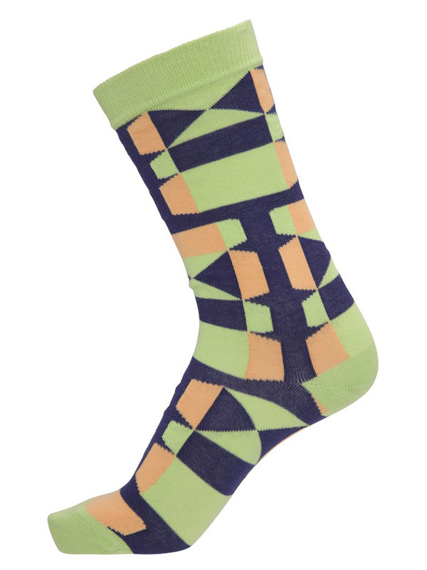henrik vibskov Unfolded Socks Homme - Green Sunset Fold