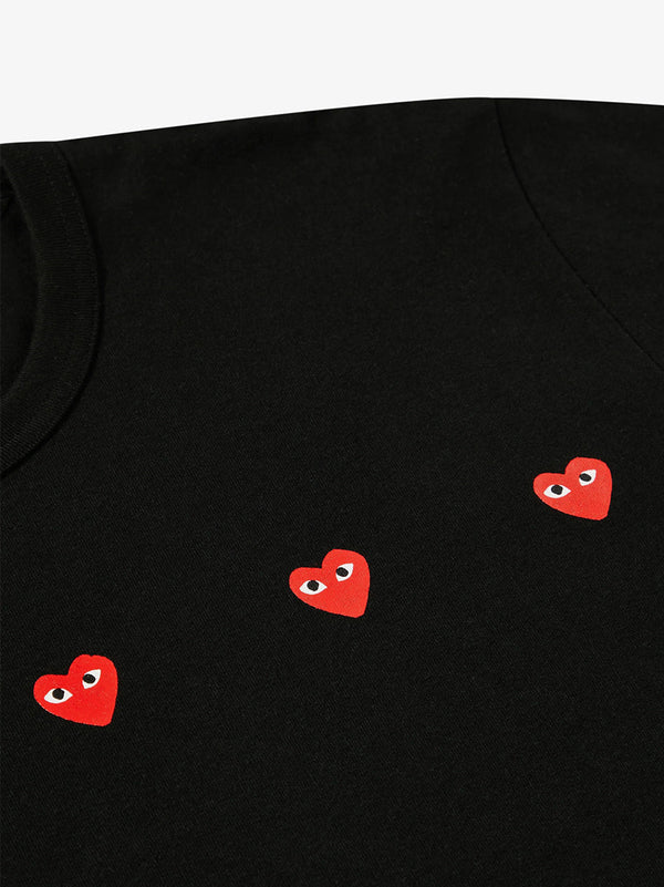 Henrik Vibskov Unisex 3 Heart Short Sleeve T-shirt - Black