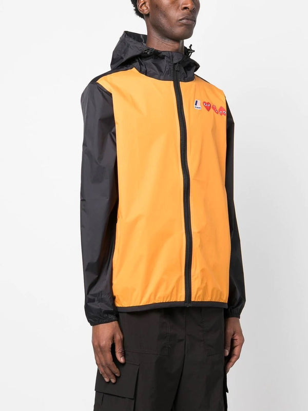 Henrik Vibskov Unisex K-Way Double Colours Cagoule - Orange/Black