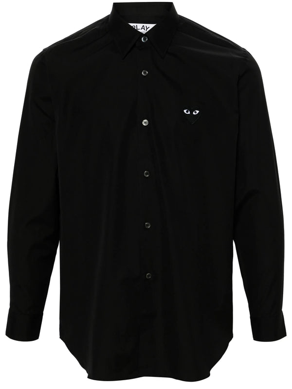henrik vibskov Unisex Long Sleeve Shirt Black Heart - Black