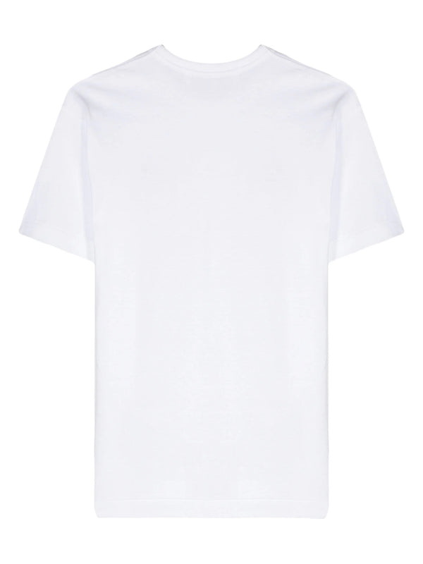 Henrik Vibskov Unisex Short Sleeve T-Shirt Red Heart - White