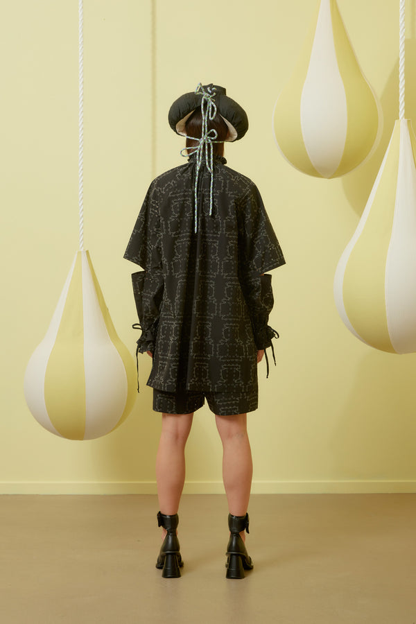 Henrik Vibskov Void Filler Blouse - Black Punched Boxes