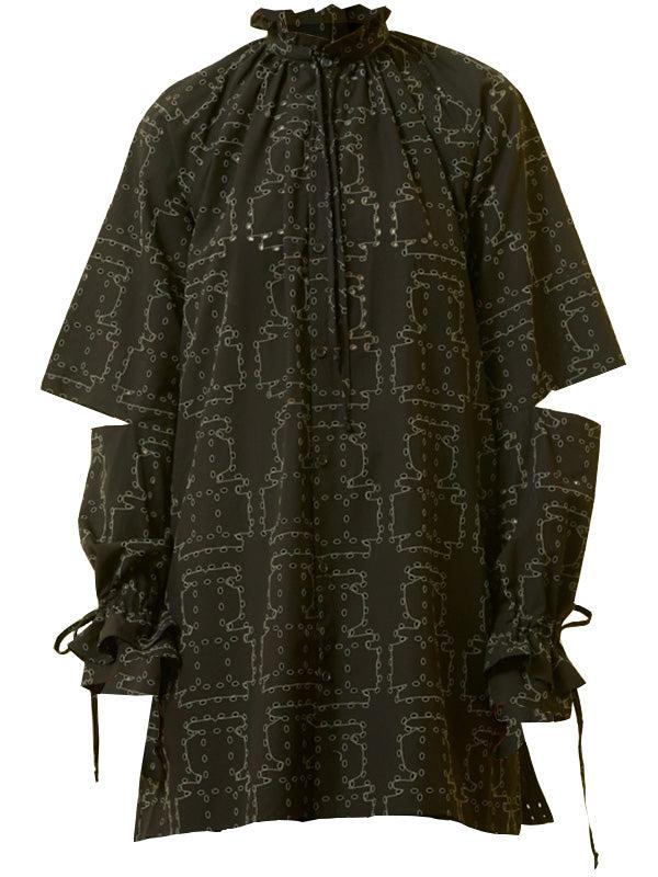 henrik vibskov Void Filler Blouse - Black Punched Boxes