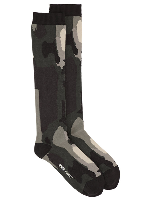 henrik vibskov Void Transparent Socks Femme - Black White Transparent