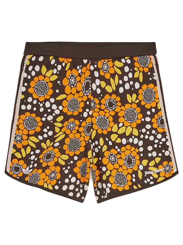 henrik vibskov WB Knit Floral Shorts - Black/Orange/White