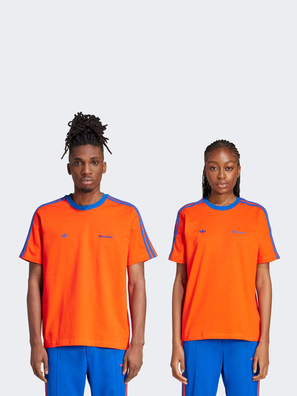 Henrik Vibskov WB Short Sleeve Tee - Bold Orange/Team Royal Blue