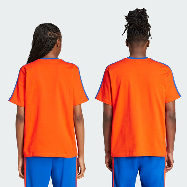 Henrik Vibskov WB Short Sleeve Tee - Bold Orange/Team Royal Blue