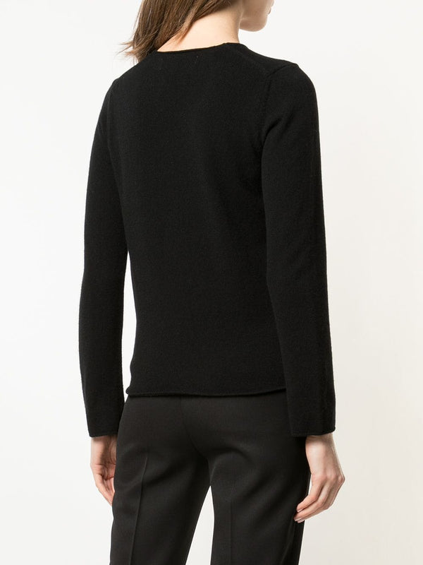 Henrik Vibskov Womens Crewneck Pullover Red Heart - Black