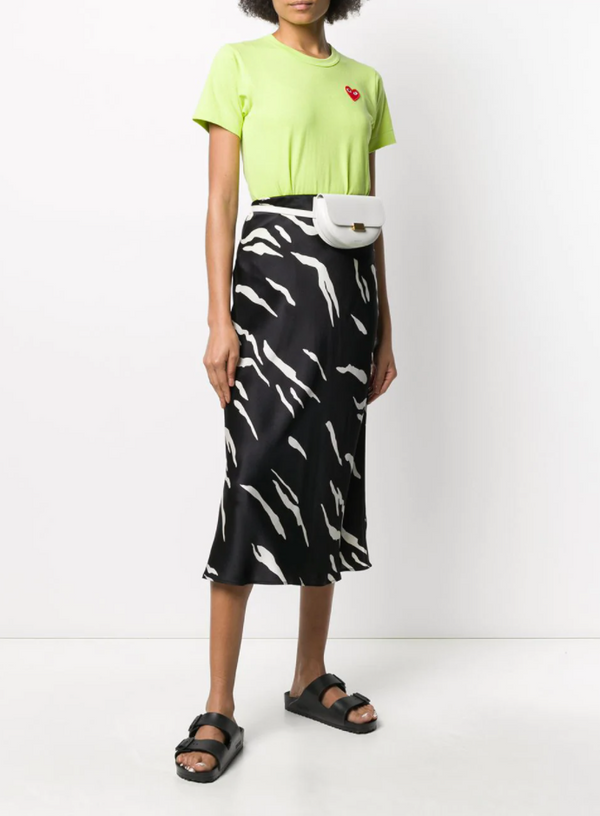 Henrik Vibskov Womens Short Sleeve Tee Red Heart - Lime