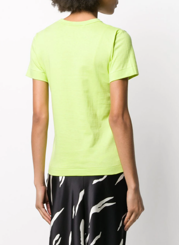 Henrik Vibskov Womens Short Sleeve Tee Red Heart - Lime