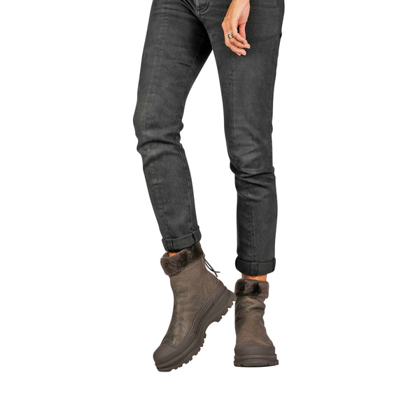 Henry Beguelin Ankle Boot Montone Cerato Anthracite Brown