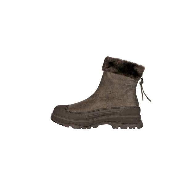 Henry Beguelin Ankle Boot Montone Cerato Anthracite Brown