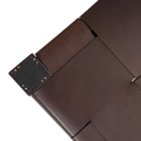 Henry Beguelin Bench Regular Cuoio Incrociato Ebony