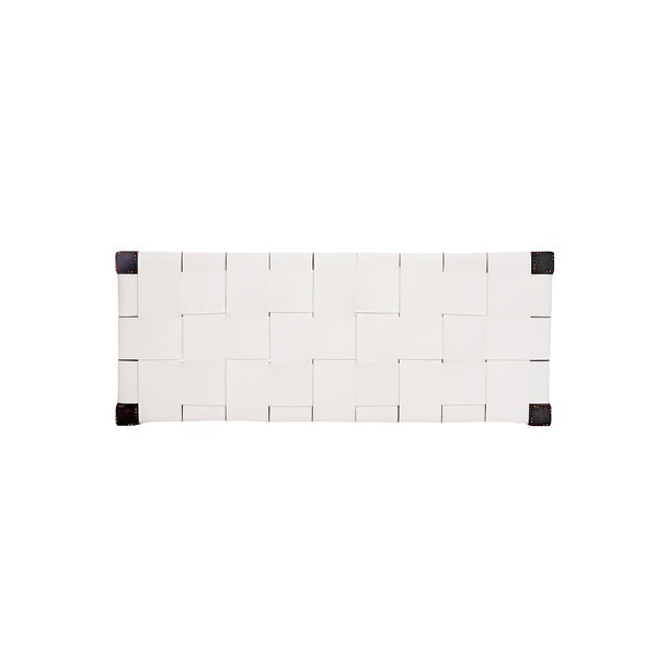 Henry Beguelin Bench Regular Cuoio Incrociato White