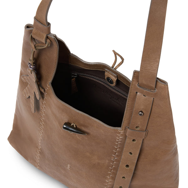 Henry Beguelin Betta L Shoulder Bag Old Iron Marble