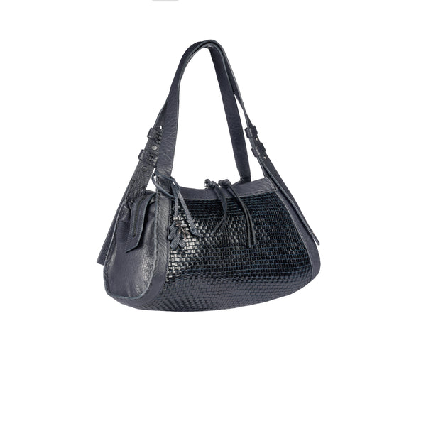 Henry Beguelin Boa Bauletto M Intreccio Lux Deep Blue