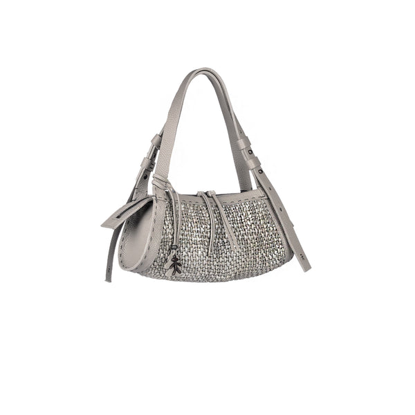 Henry Beguelin Boa Bauletto XS Intreccio Madreperla Light Grey