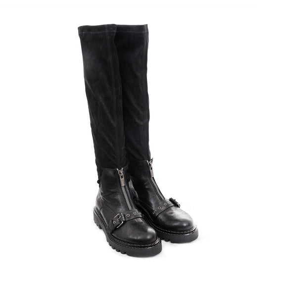 henry beguelin Boot Fibbia Stretch Stellare Metal Wash Black