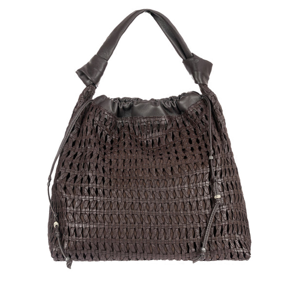 henry beguelin Canotta Arricciata L Intreccio Bambù Dark Brown