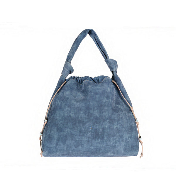 henry beguelin Canotta Arricciata L Suede Light Blue