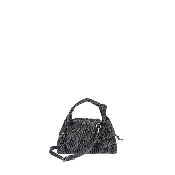 henry beguelin Canotta Arricciata Micro Rete Lamè Black