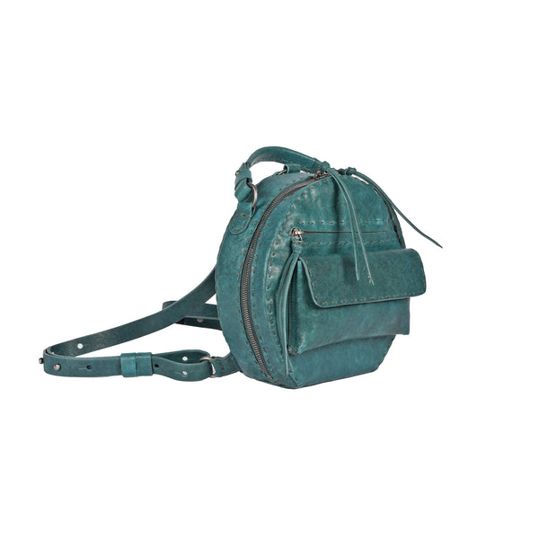 Henry Beguelin Cappelliera Pocket Backpack Old Iron Teal