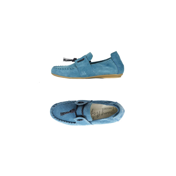 henry beguelin Car Shoe Camoscio Vintage Light Blue