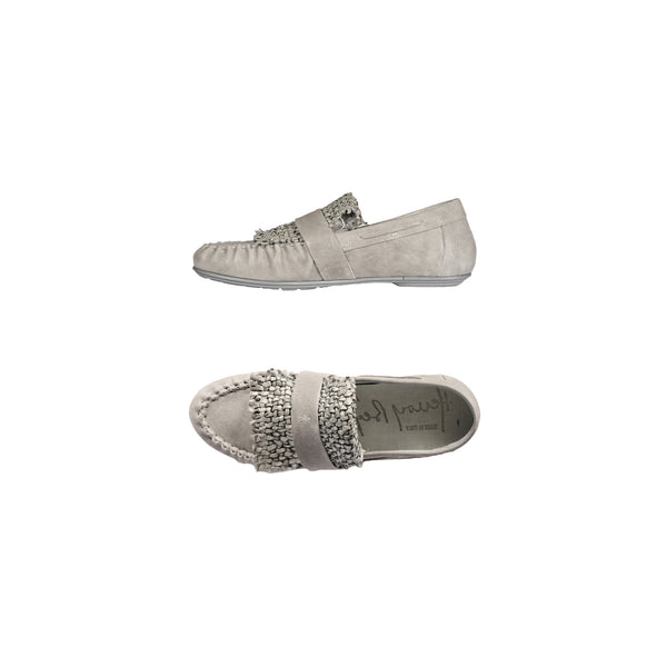 henry beguelin Car Shoe Intreccio Madreperla Light Grey