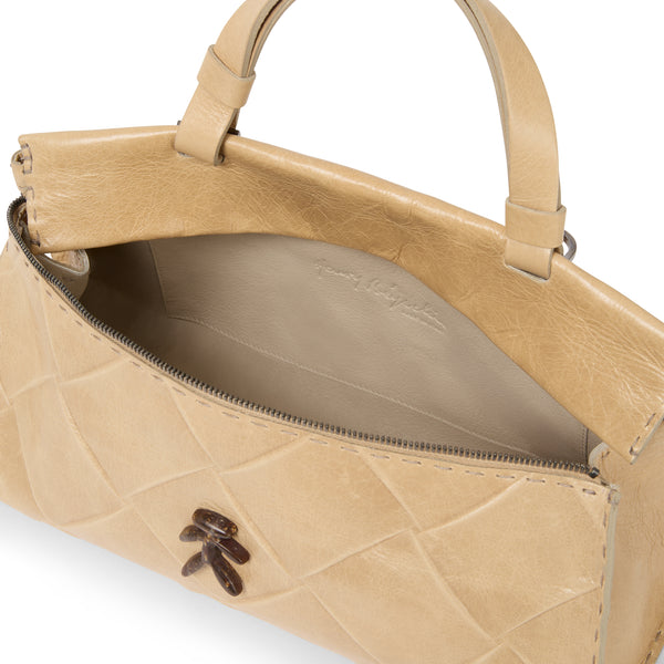 Henry Beguelin Cassandra Baguette Quadro Pieghettato Beige
