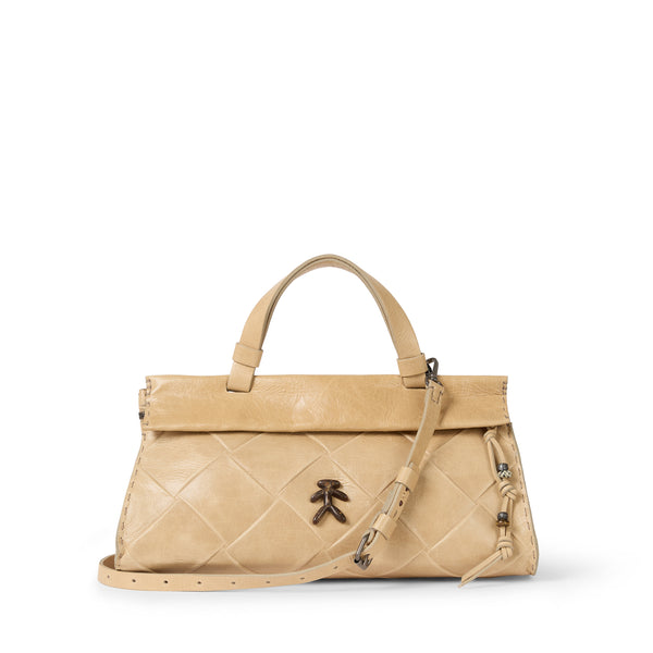 henry beguelin Cassandra Baguette Quadro Pieghettato Beige