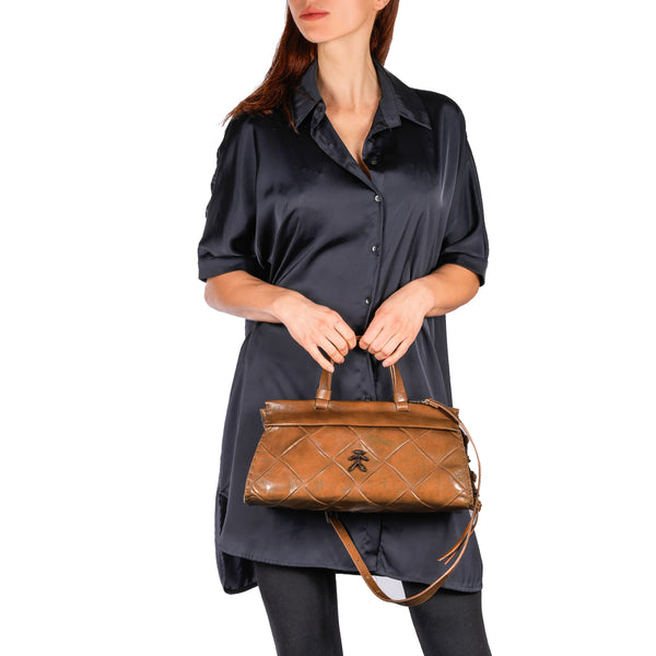 Henry Beguelin Cassandra Baguette Quadro Pieghettato Brandy