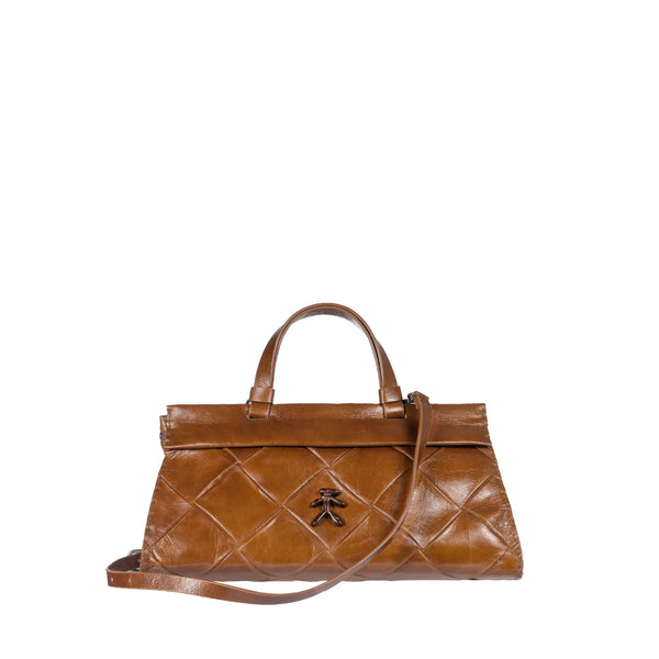 henry beguelin Cassandra Baguette Quadro Pieghettato Brandy