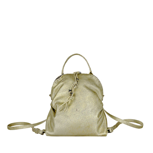 henry beguelin Clara Backpack Graffiato Agave Green