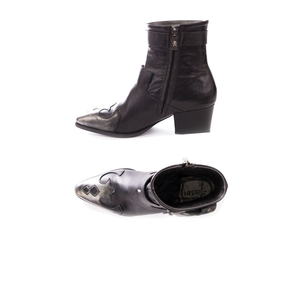 henry beguelin Cowboy Boot Metal Sport Crespo Black