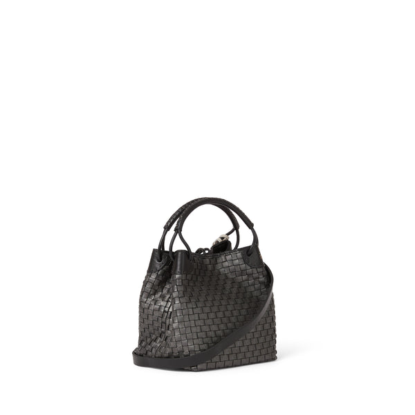 Henry Beguelin Daria Lace S Intreccio Dama Laminato Black
