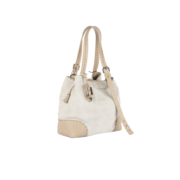Henry Beguelin Daria M Camoscio Vintage Chalk White