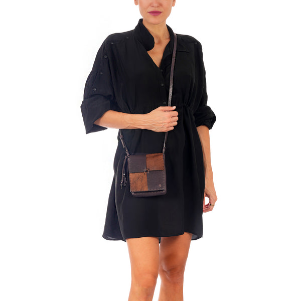 Henry Beguelin Dolcezza Micro Mosaico Pony / Old Iron Mahogany/Brandy