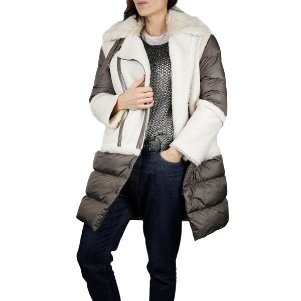 Henry Beguelin Down-filled Jacket Pacaja/Nylon Bronze