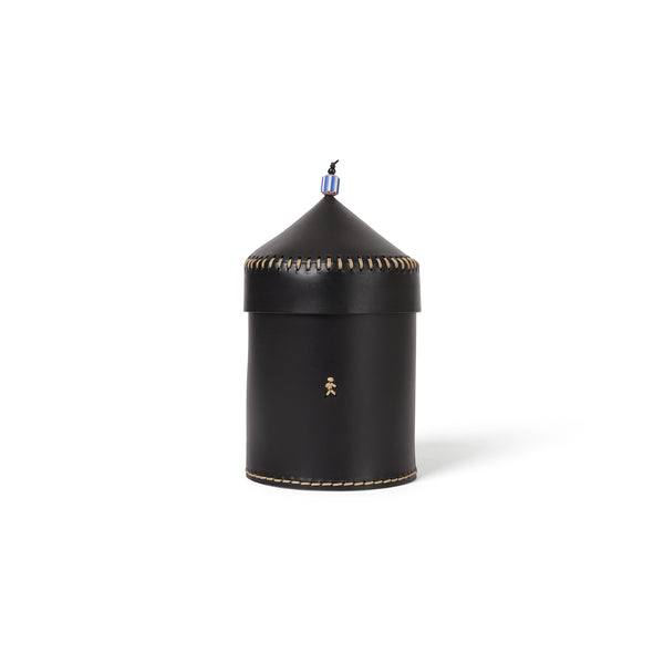 henry beguelin Gran Vezir M Round Leather Box Black