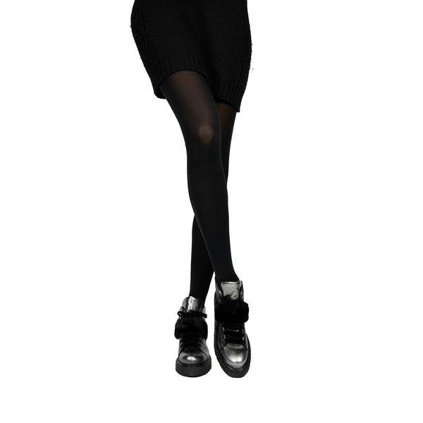 Henry Beguelin Ankle Boot Fur Metal Sport Silver