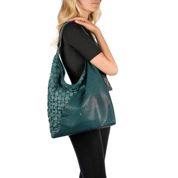 Henry Beguelin Bea Pocket L Intreccio Cesta Teal